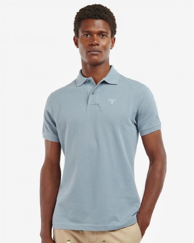 Sports Polo Shirt – Washed Blue