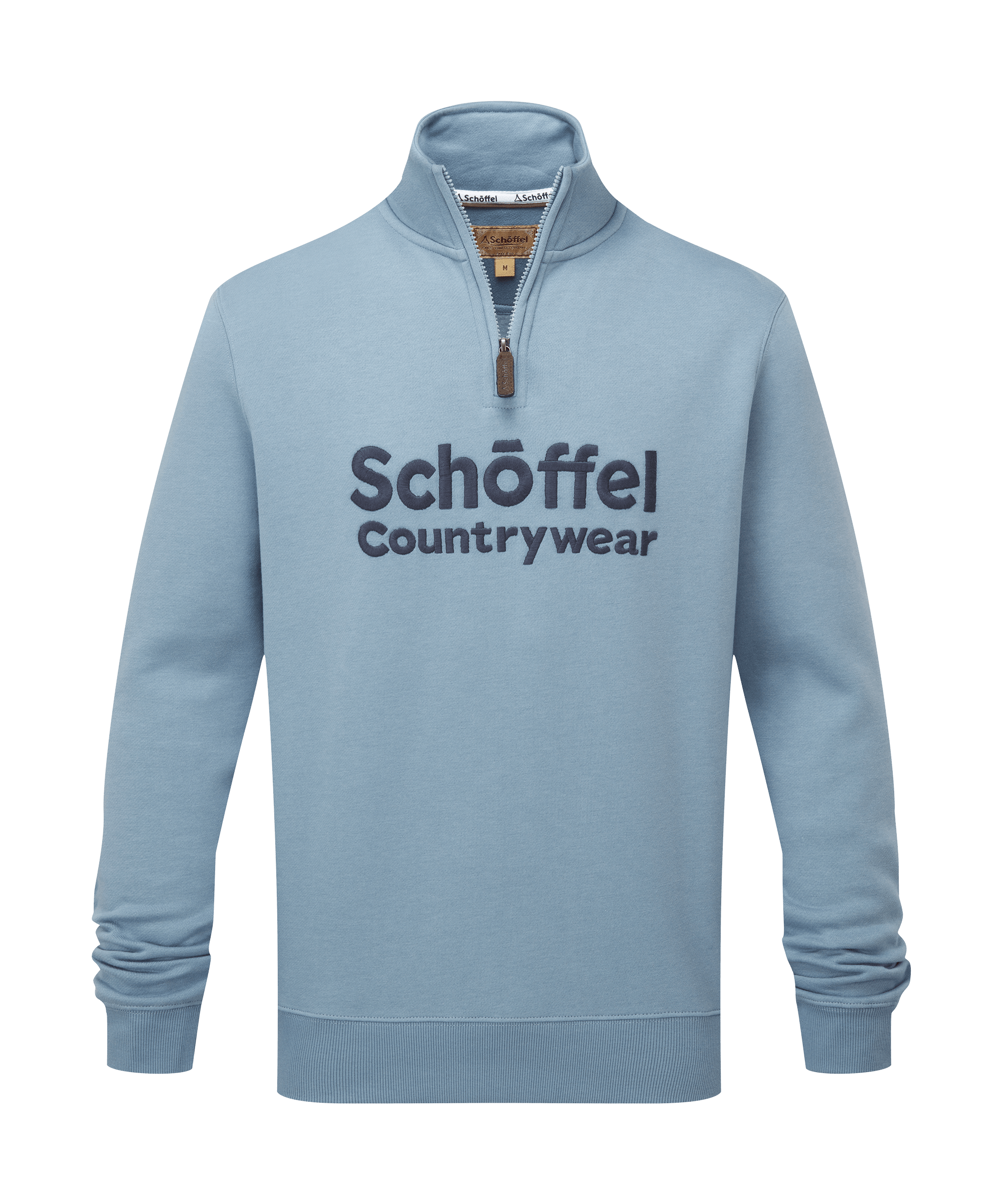 Bude 1/4 Zip Sweatshirt – Pigeon Blue