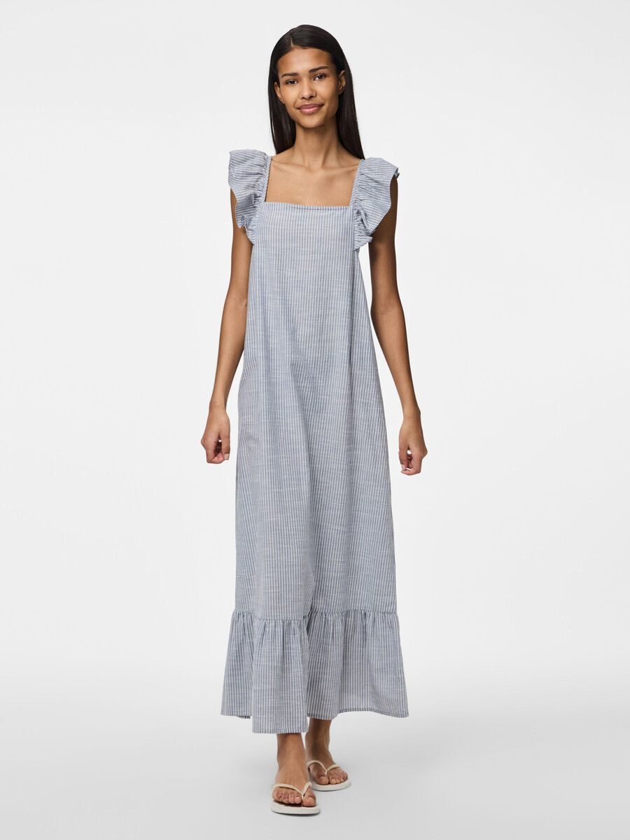 Apia Long Dress – Blue Stripe