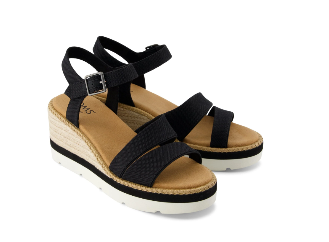 Darya Wedge Sandal – Black