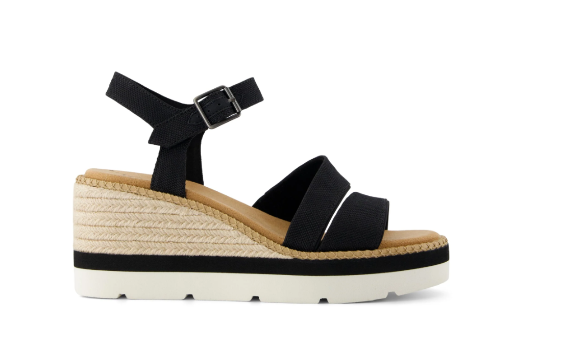 Darya Wedge Sandal – Black