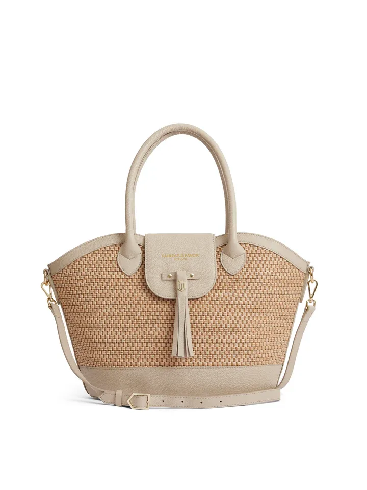 Windsor Basket Bag – Stone Leather
