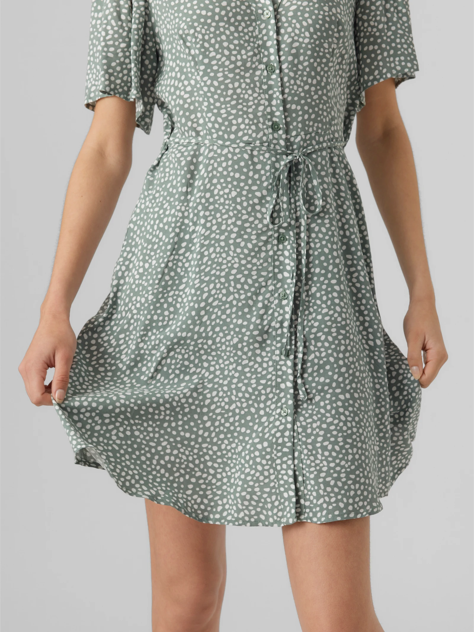 Alba Dress – Laurel Wreath Green