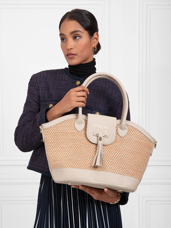 Windsor Basket Bag – Stone Leather