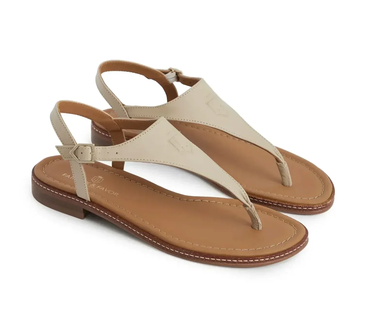 Vienna Leather Sandals – Stone