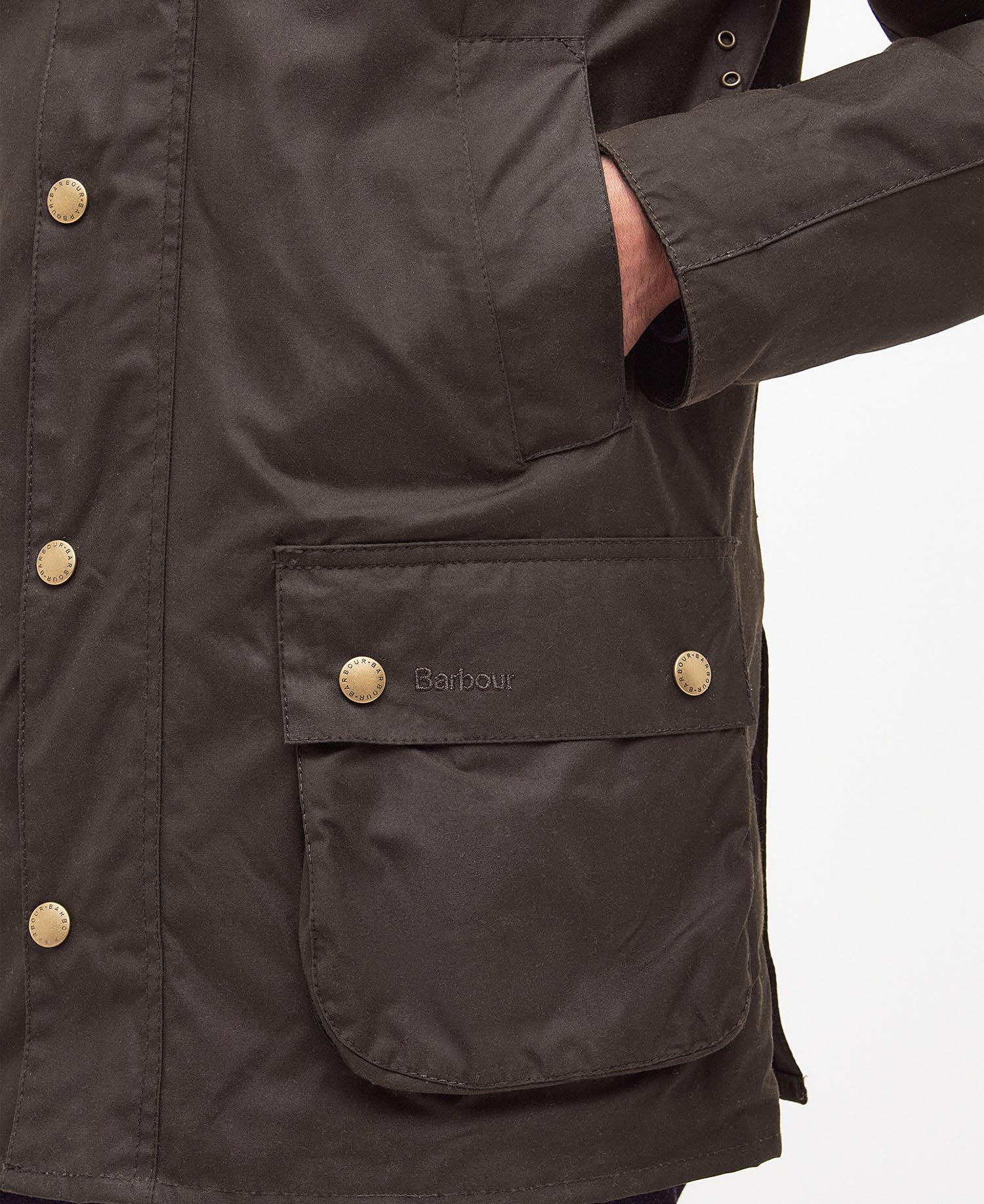 Ashby Wax Jacket – Olive Size XXL