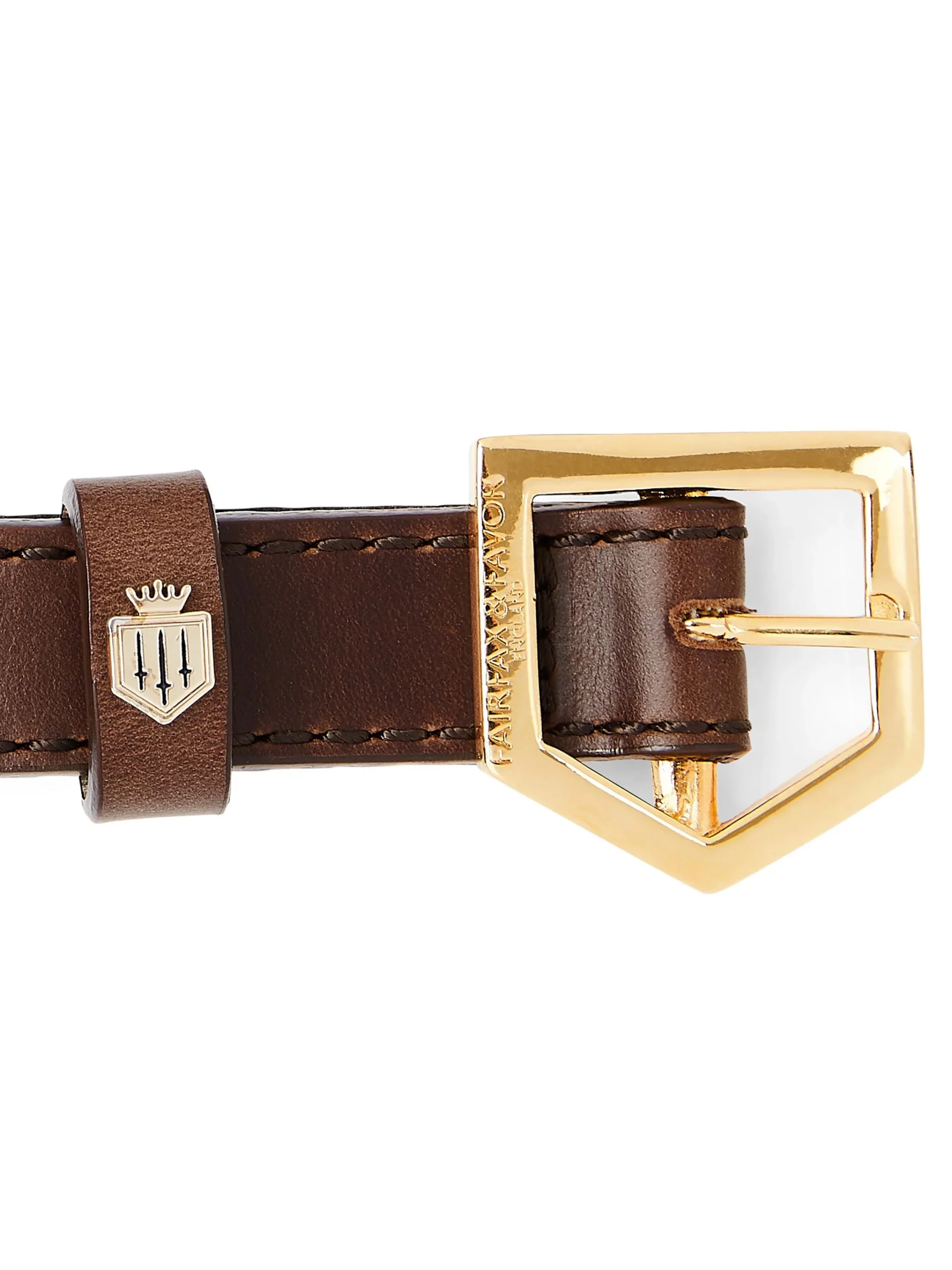 Fitzroy Leather Dog Collar – Mahogany Size L