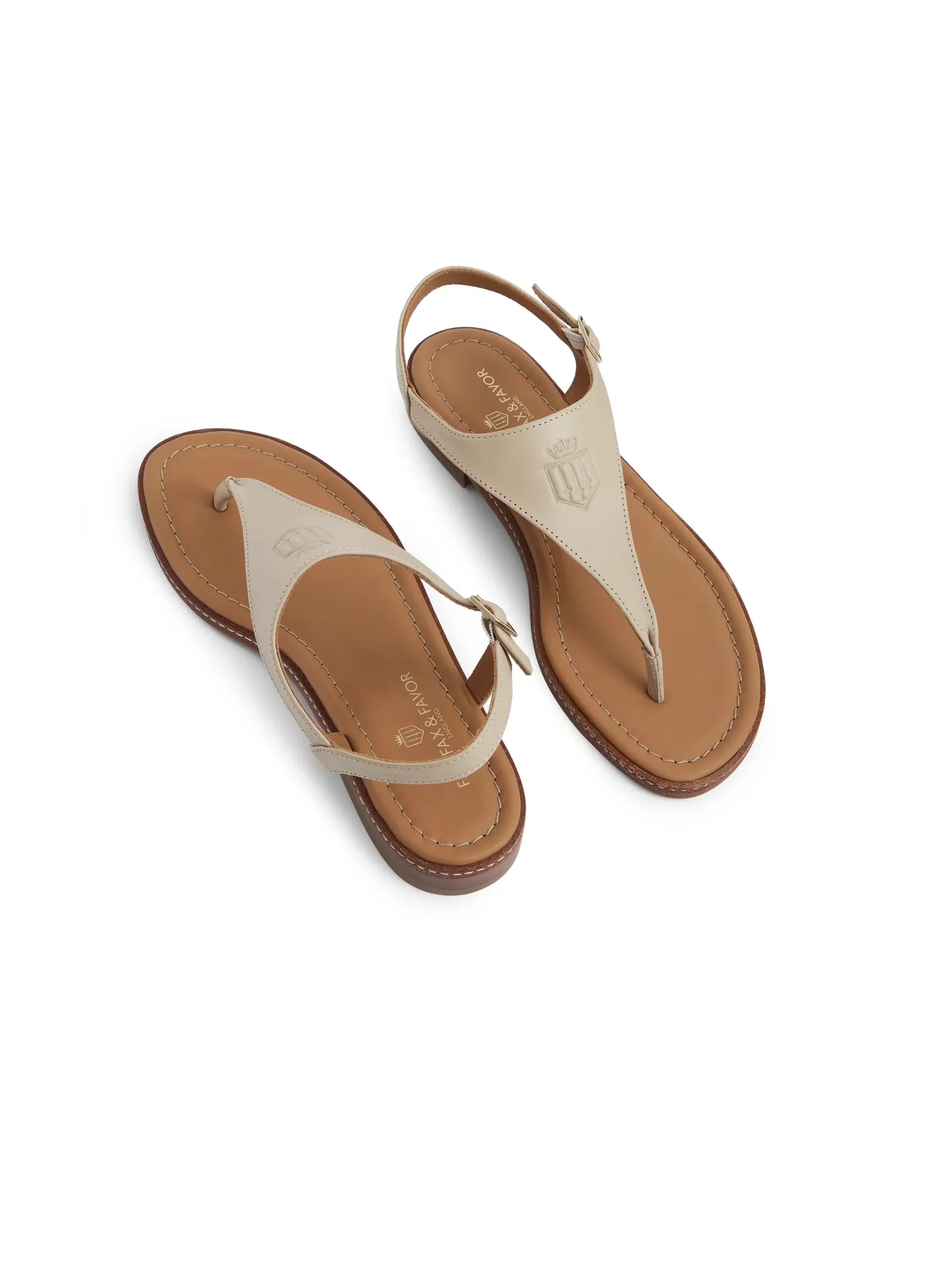 Vienna Leather Sandals – Stone