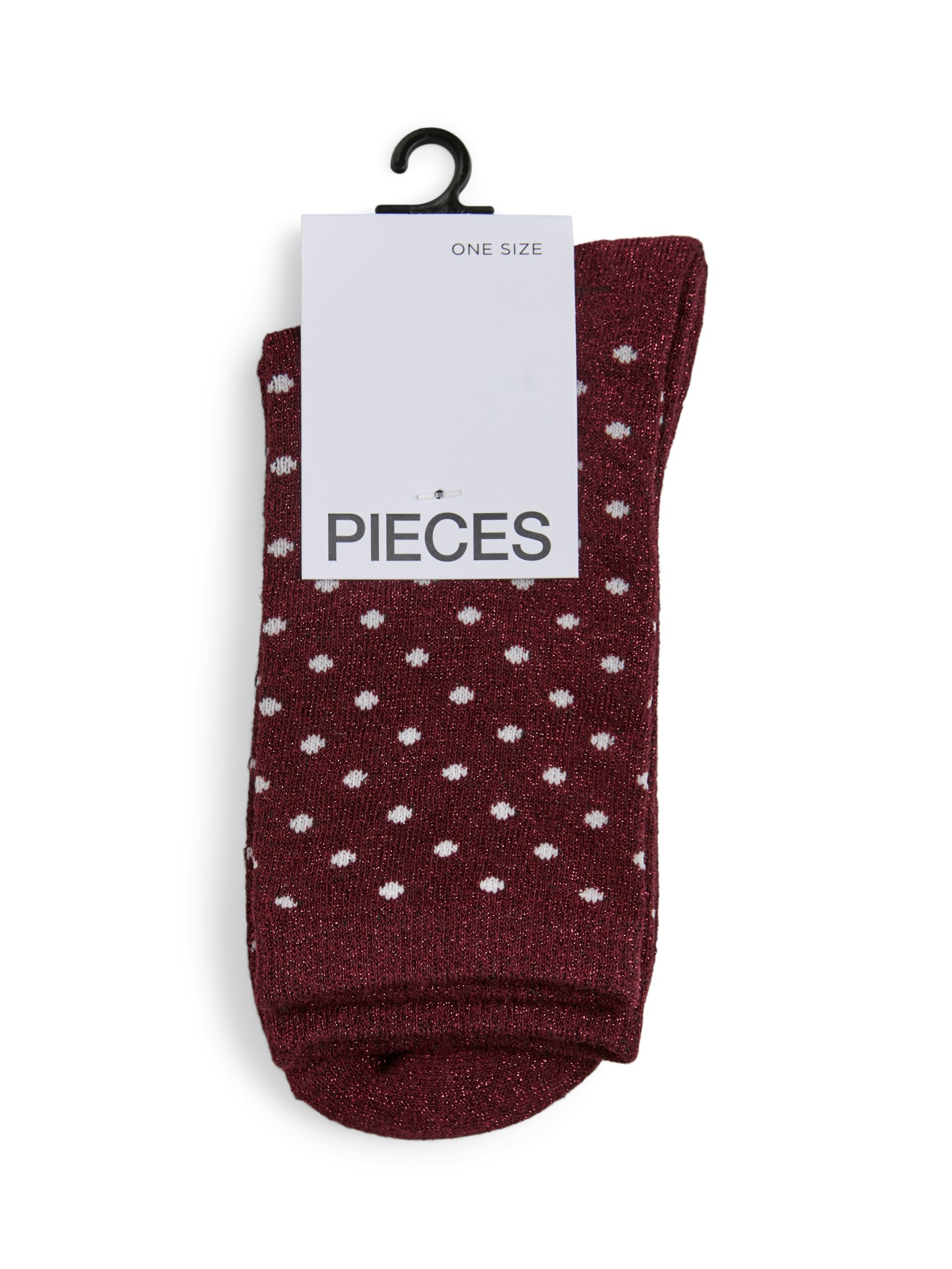 Sebby Glitter Socks – Tawny Port