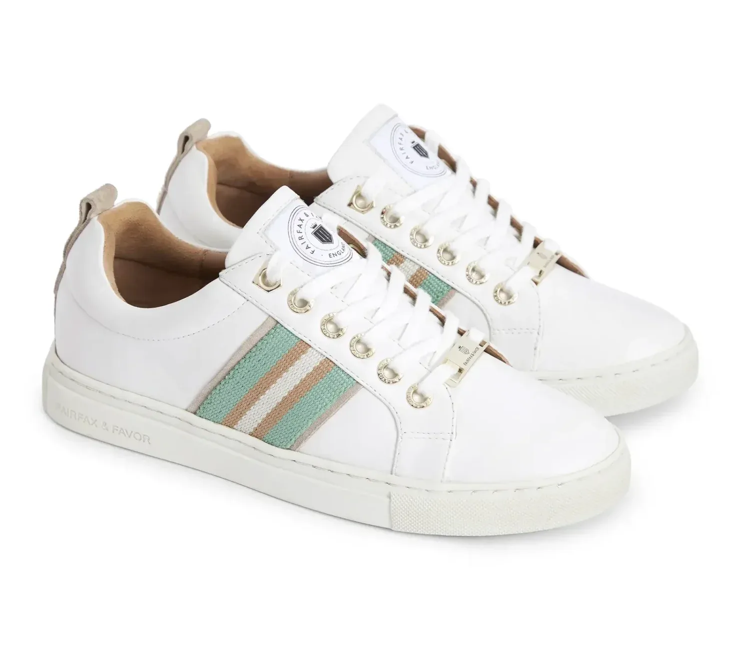 Boston Trainers – Mint/Stone