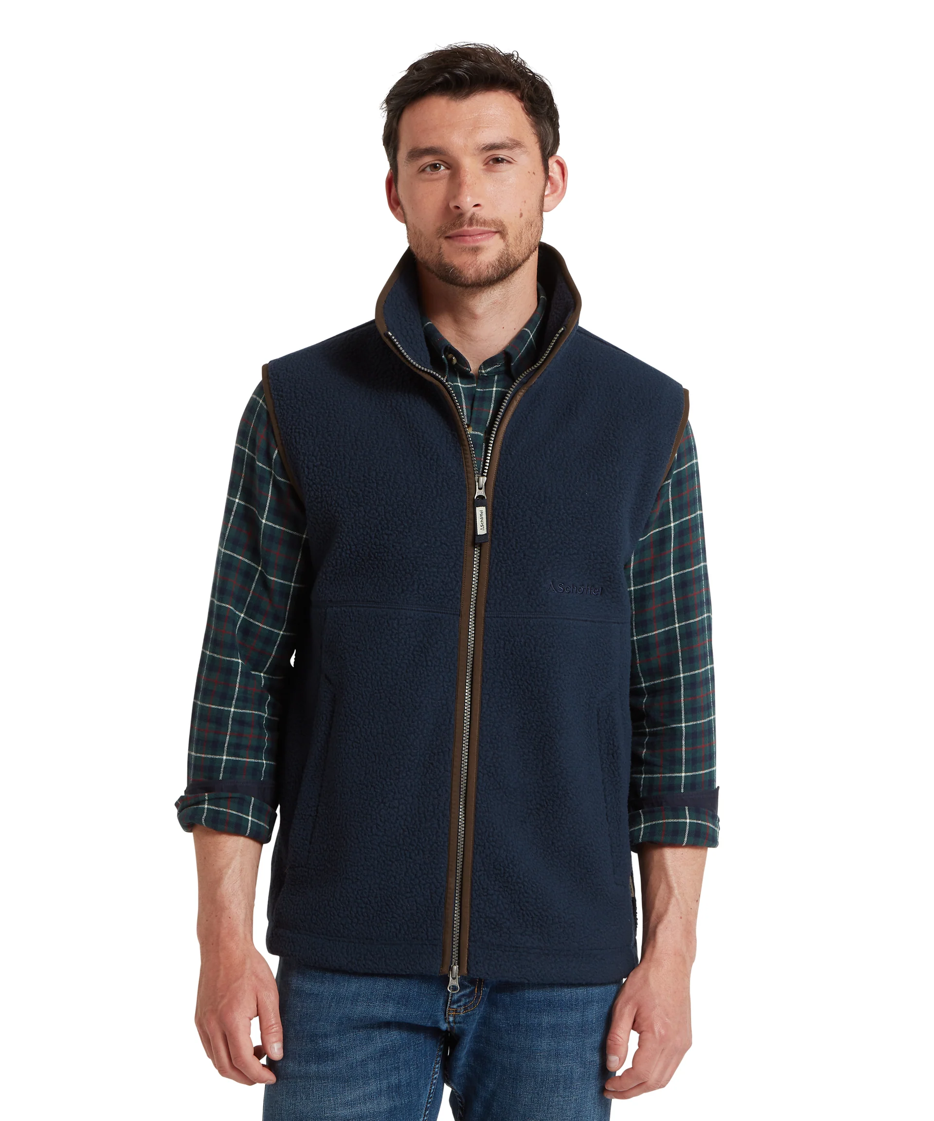 Oakham Retro Fleece Gilet – True Navy