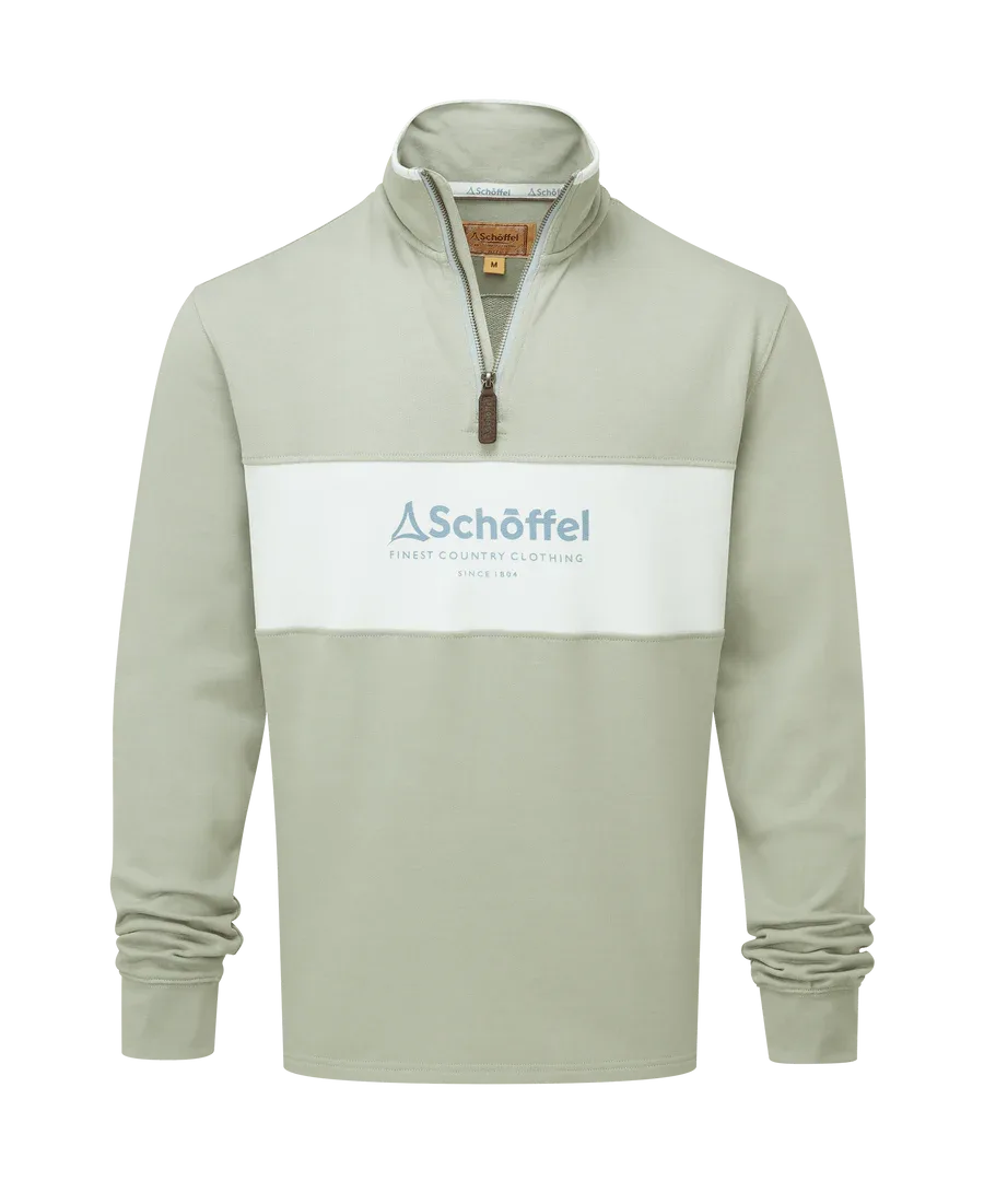 Trencrom Quarter Zip- Aqua Grey/Blue Water