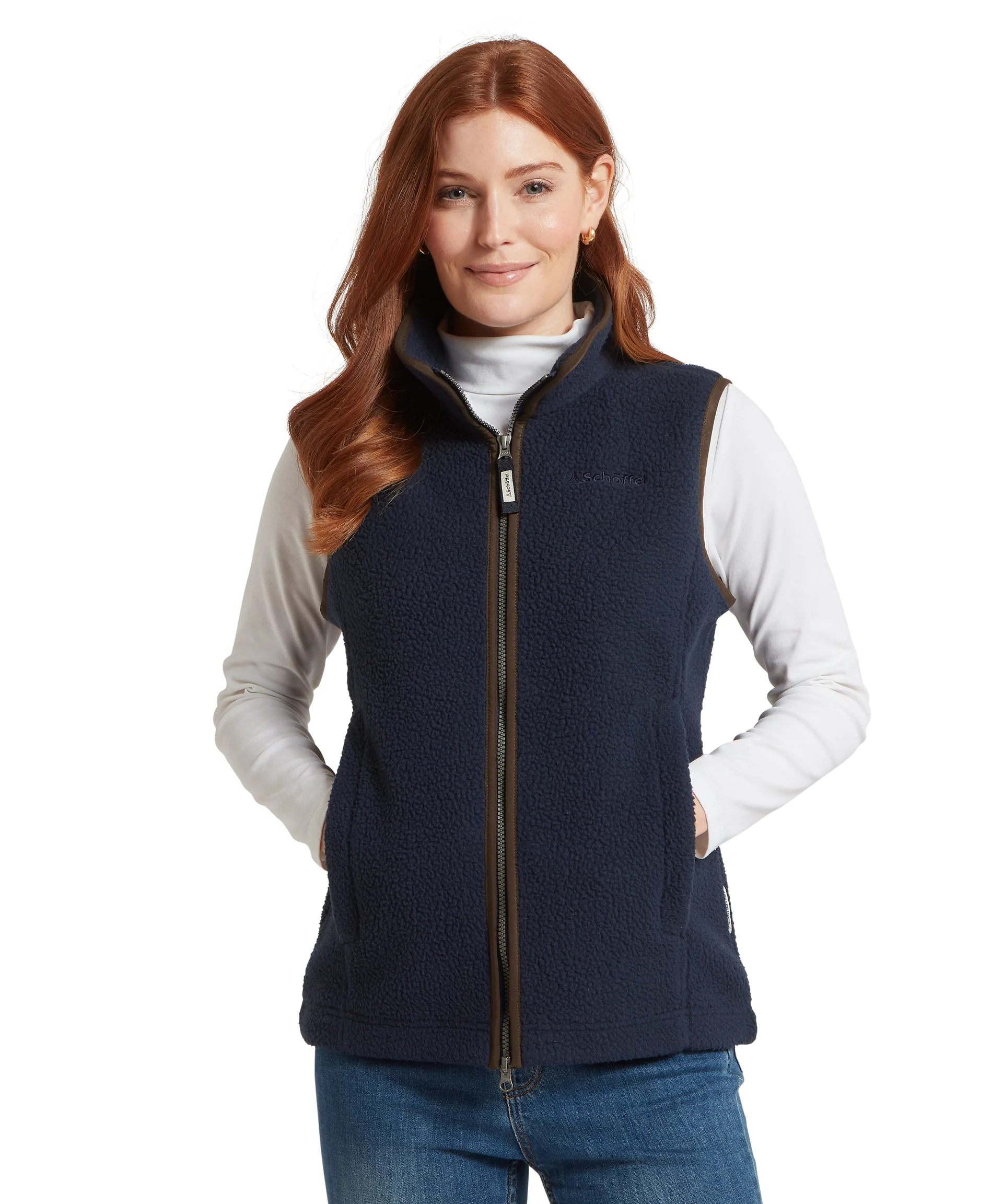 Lyndon Retro Fleece Gilet – Navy